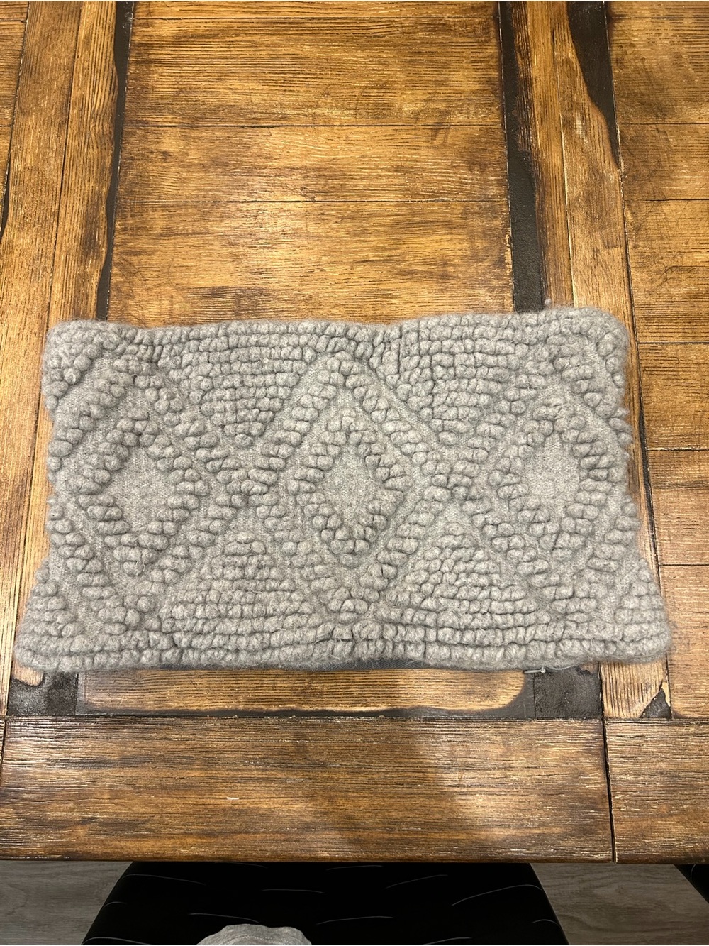 Serena And Lily Alpaca Amalie Pillow 12x21 in Smoke